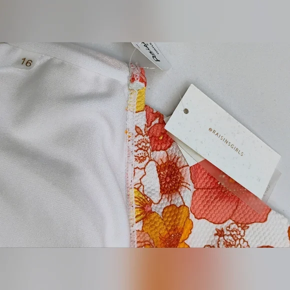 Raisins Bikini Swimwear Top Padded Girls Sz 16 Lined Adjustable Straps V-3 - Picture 9 of 9